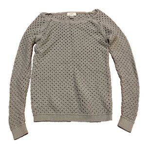 Loft Gray Netted Sweater Women’s (Sz XS)